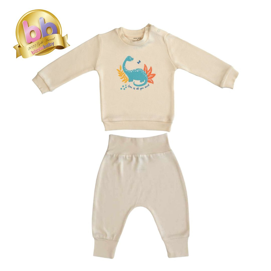 Organic Casual Jogger Set - Baby Dino