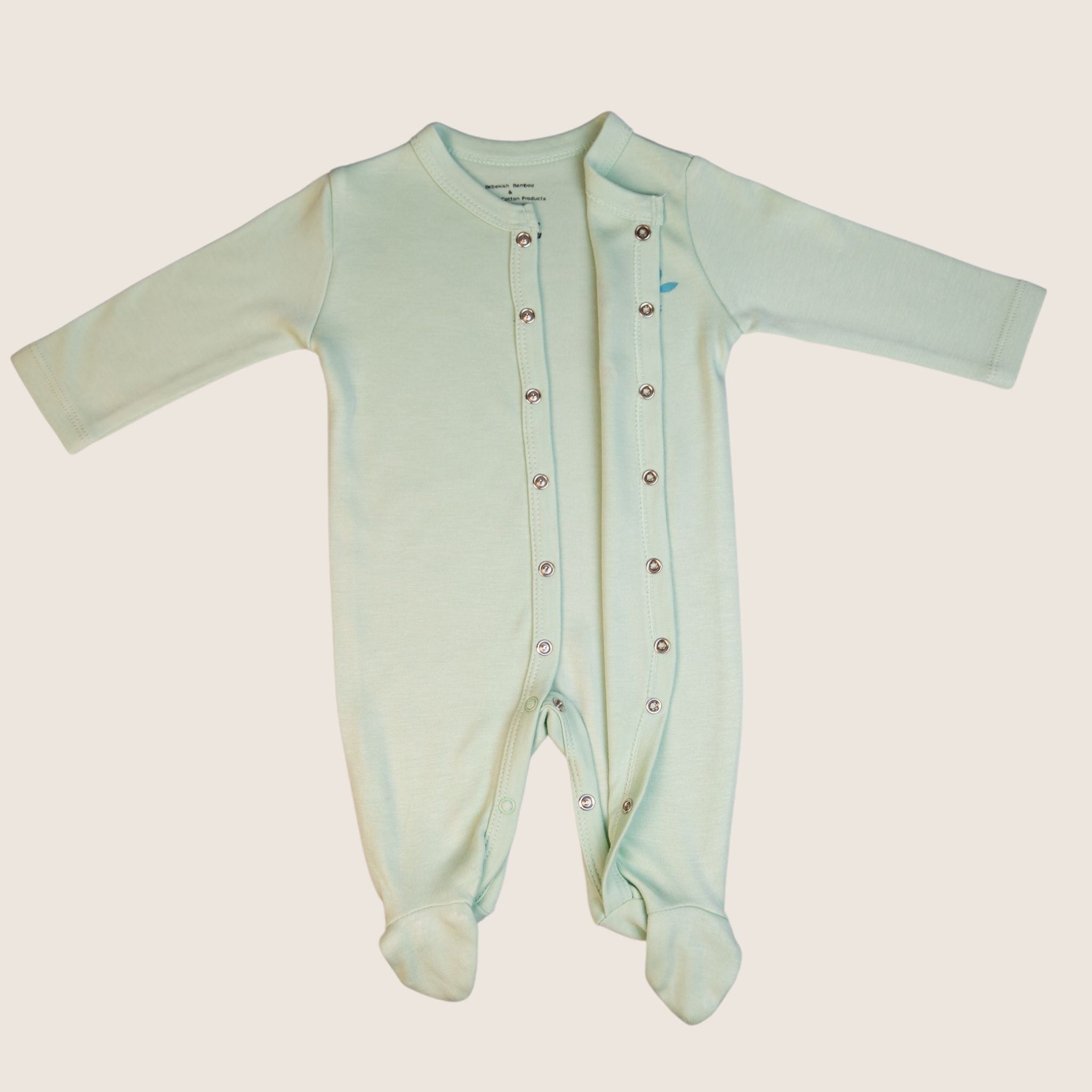 Organic Bamboo Baby Sleepsuit Ice Cream with Close Toe | Bebekish