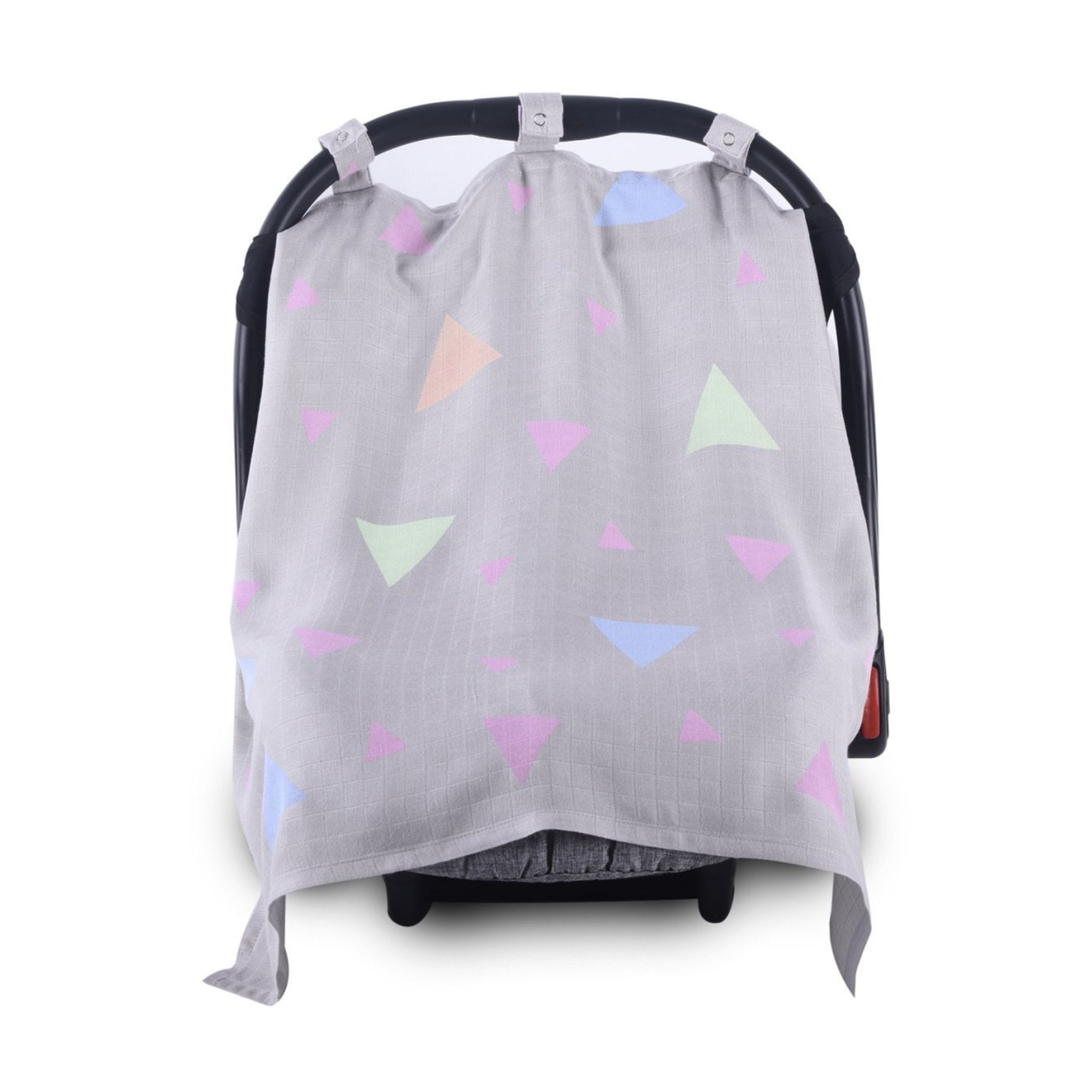 Grey Triangle Bamboo Car Seat Cover