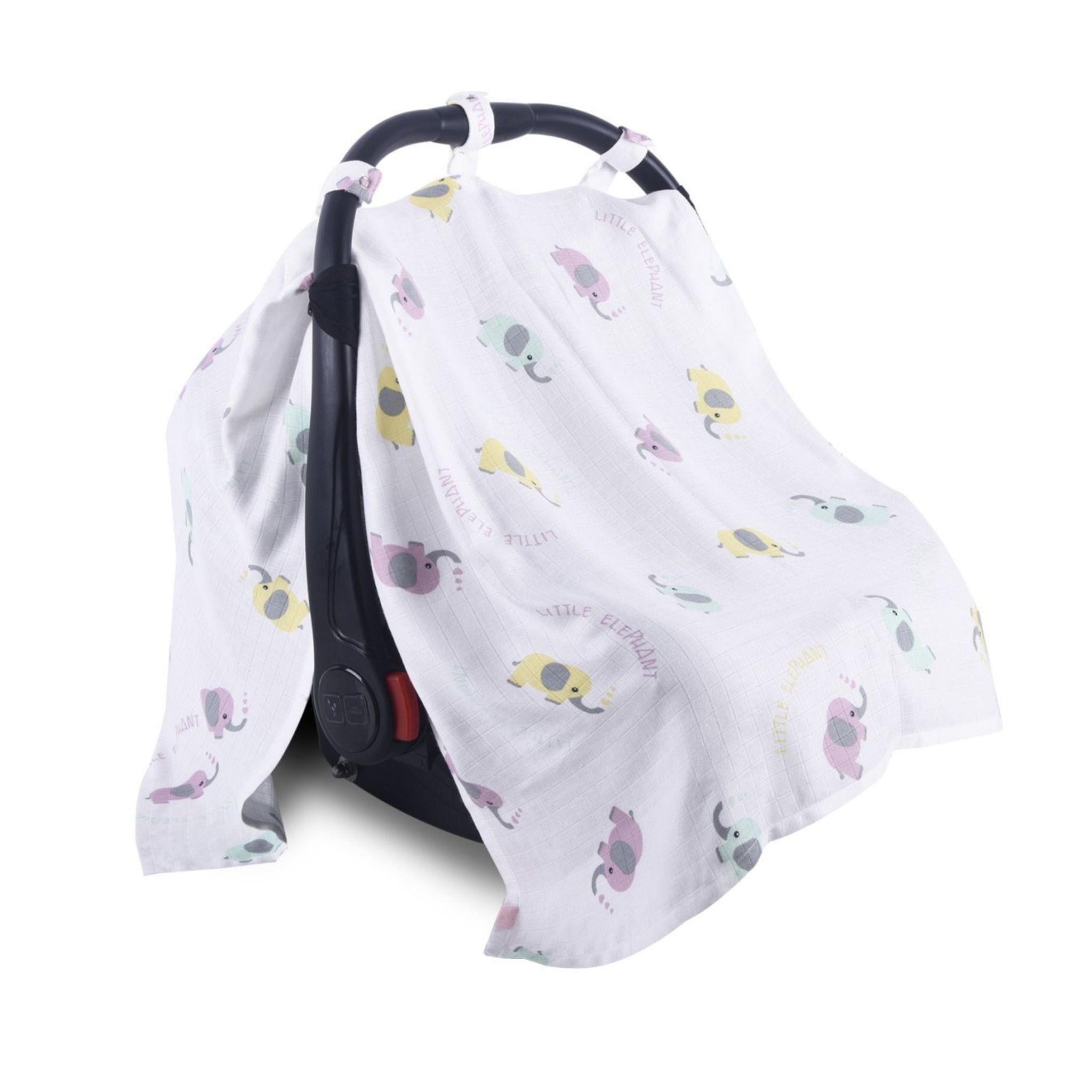 Little Elephant Bamboo Car Seat Cover