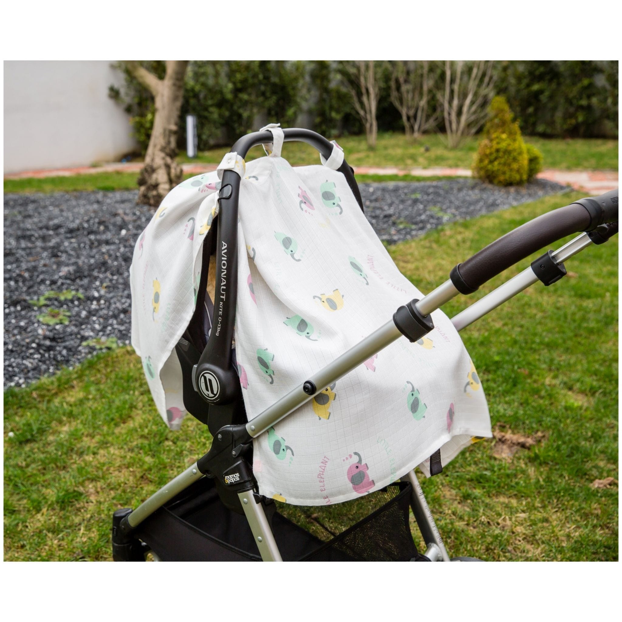 Little Elephant Bamboo Car Seat Cover