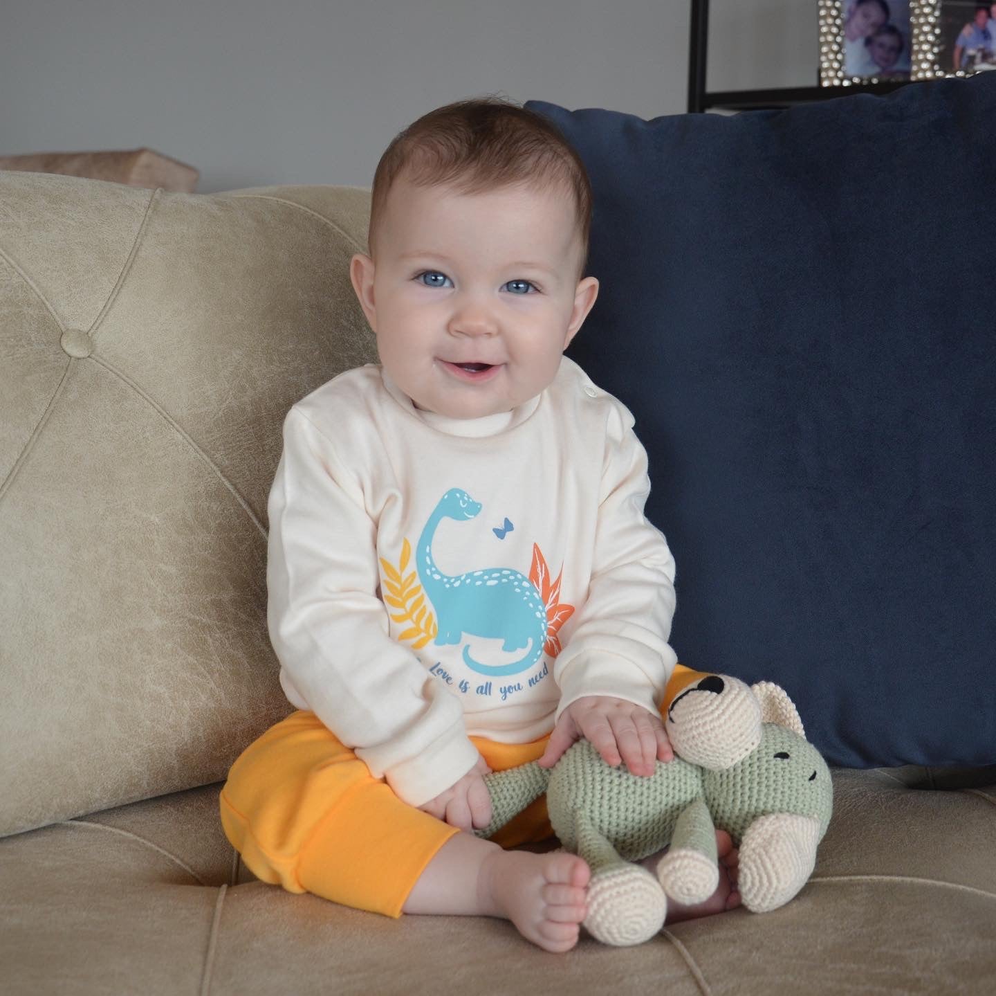 Organic Casual Jogger Set - Baby Dino